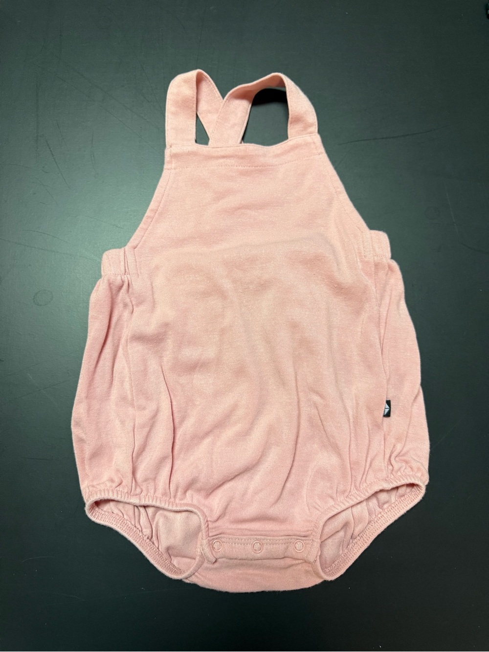 Kyte Baby Bamboo Jersey Bubble Overall in Crepe Pink